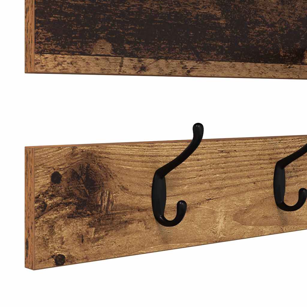 Wall Mounted Nightstand Reclaimed Wood Look 90 x 15 x 36 cm Engineered Wood