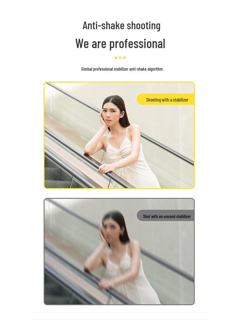 AR Anti-Shake Mobile Gimbal: Handheld Selfie Stick Tripod for Vlog, Travel Photography, and Live Streaming