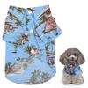 Pet Hawaiian Shirt Cool Breathable Hawaiian Beach Print Dog Summer Camp T Shirt for Dogs and Cats