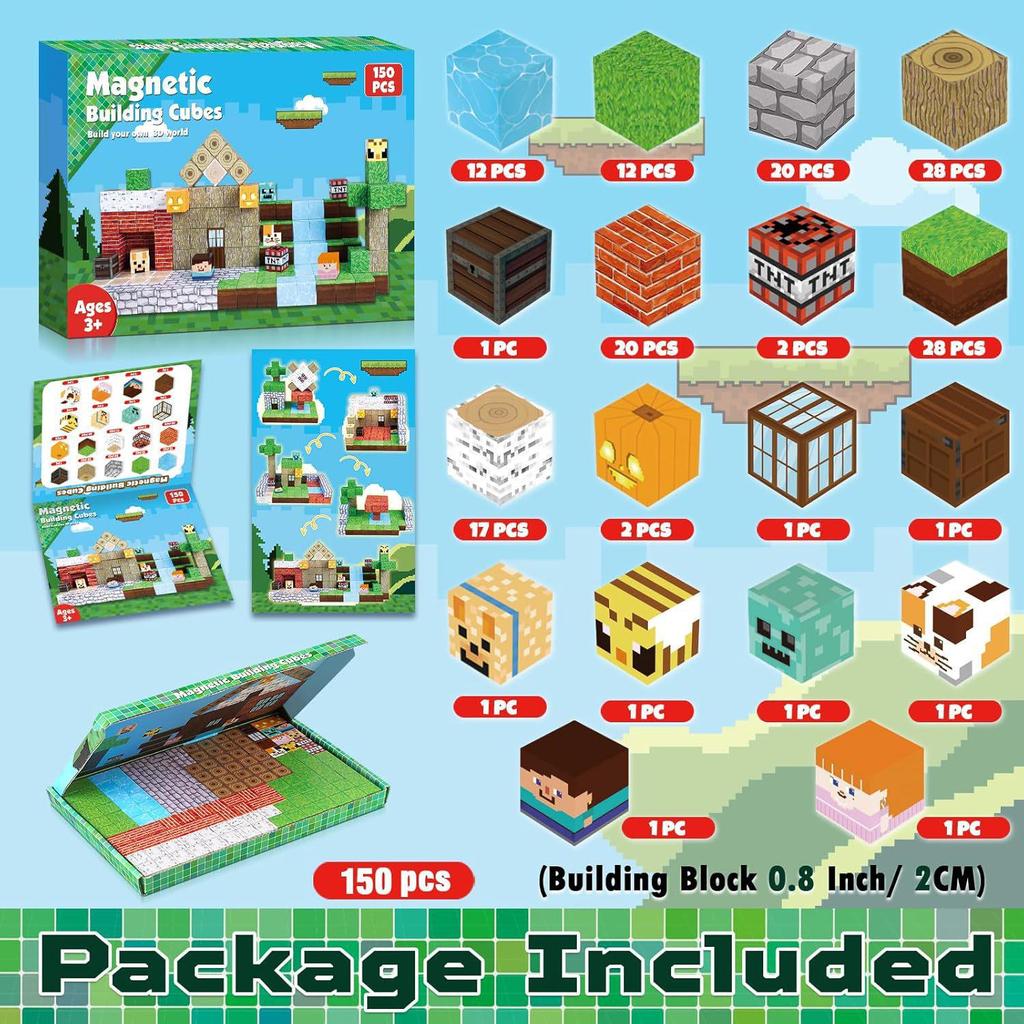 My Forest World Magnetic Cubes: Educational STEM Building Blocks
