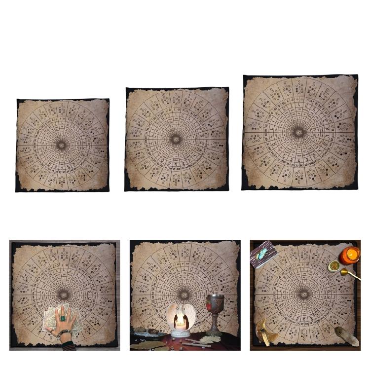 Symbol Pattern Astrology Tablecloth Altars Cloth Square Divinations Card Table Cloth Witchcrafts Deck Cloth Enduring