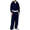 Ensemble Sweat à Capuche zippé et Pantalon de Jogging assortis pour Tenue Casual d'Hiver