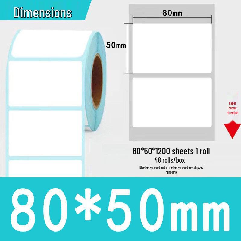 Three-Proof Thermal Label Paper 100x100mm & 70x20mm - Customizable for Label Printing
