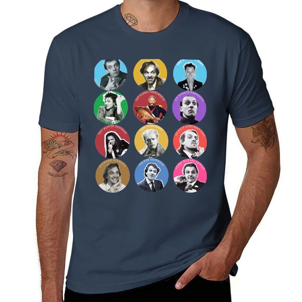 Mega Rik Mayall Collection Tshirt Comfortable Basic Crew Neck Tee