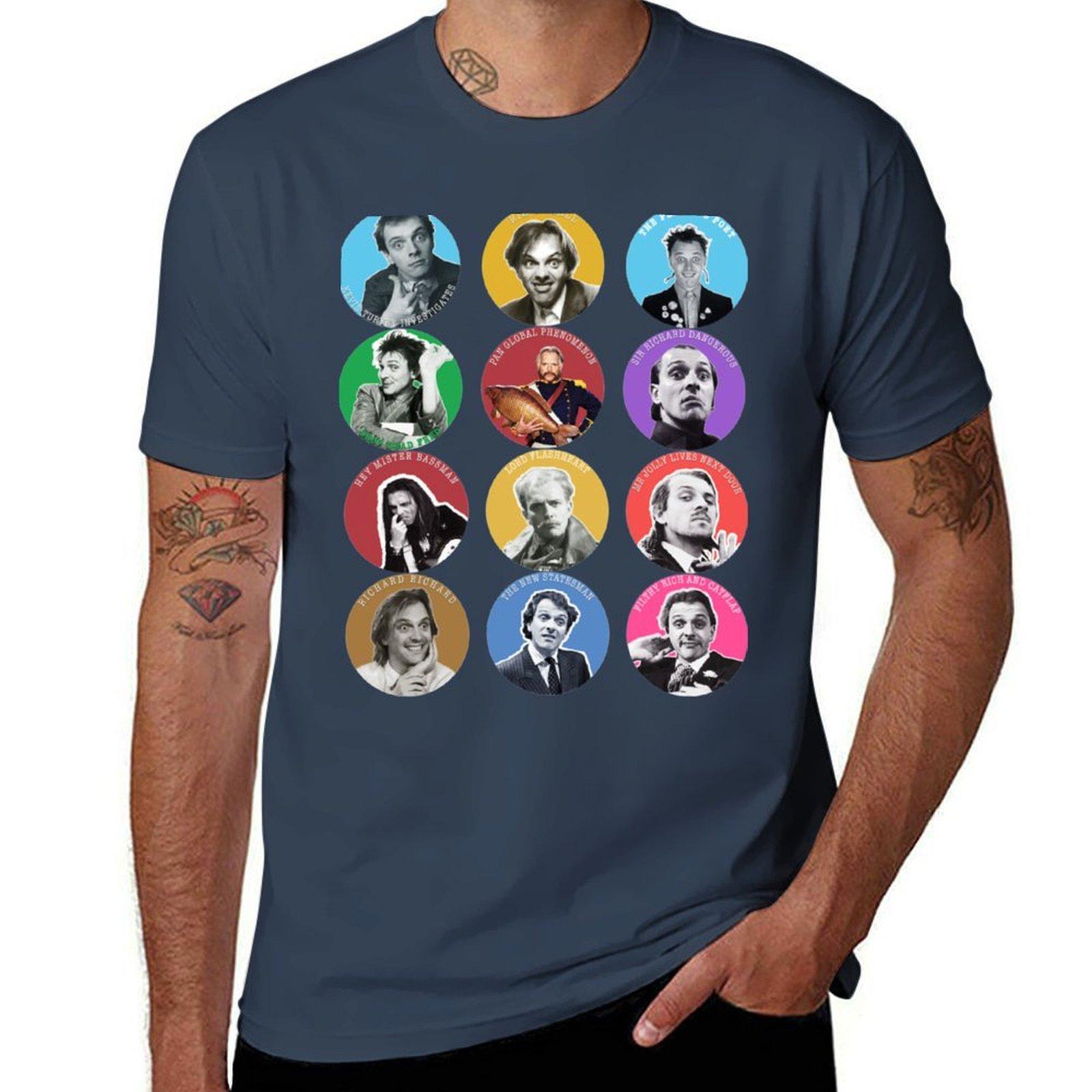 Mega Rik Mayall Collection Tshirt Comfortable Basic Crew Neck Tee S