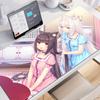 xmm Home HD Computer Table Pad Rubber MousePad Anime Nekopara Carpet Game Office Laptop Soft Table Pad Desktop Protect Mat