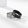 Finger Ring Men Women Engagement Wedding Band Fashion Zircon I Love You Engraved Comfort Fit