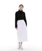 Seinteukeulu Wide Dome Half Band Long Skirt Wdh-1303 White