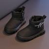 Children's Thickened and Fluffy Boots Winter New Pure Color Cotton Boots for Boys and Girls