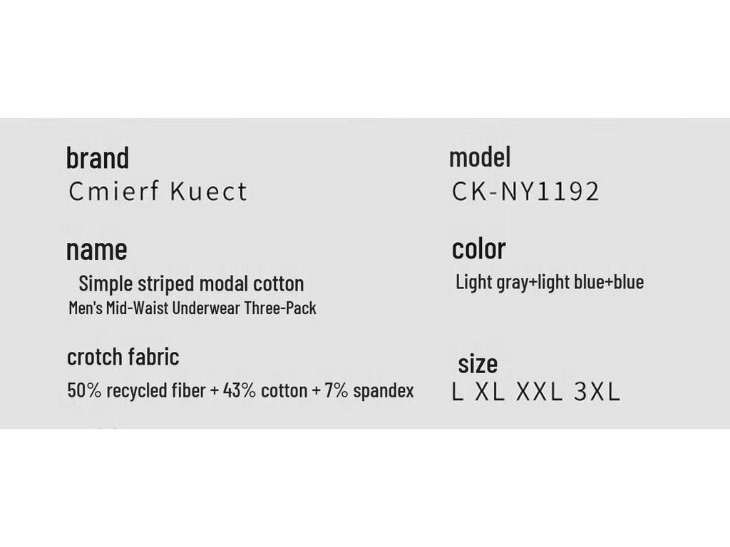 Cmierf Kuect Breathable Modal Underwear