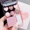 8-color Love Eyeshadow Palette Blush Highlight All-in-one Powder Orange Peach Color Earth Color Affordable Student Makeup Palette