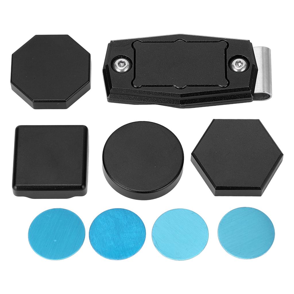 Biljardkritfodral Magnetisk Sexkantig Åttakantig Cirkulär Fyrkantig Aluminium med Klämma Poolkrita