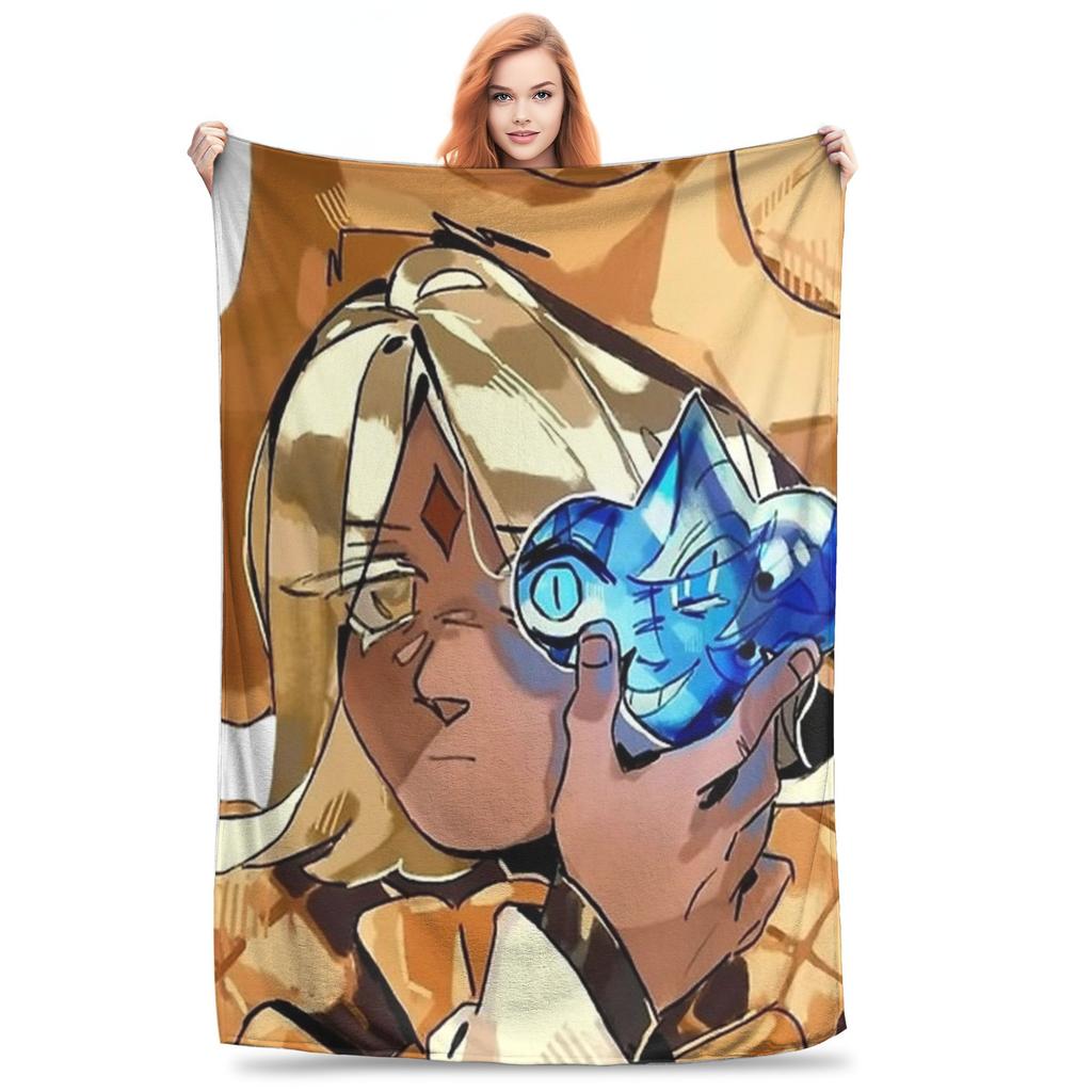 Pure Vanilla and Shadow Milk Blankets Cookie Run Kingdom Plush Awesome Warm Throw Blankets for Home Summer