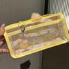 Cartoon Translucent Pencil Case Multi-Layer Vertical Large-Capacity Stationery Storage Bag School Supply Cosmetic Bag