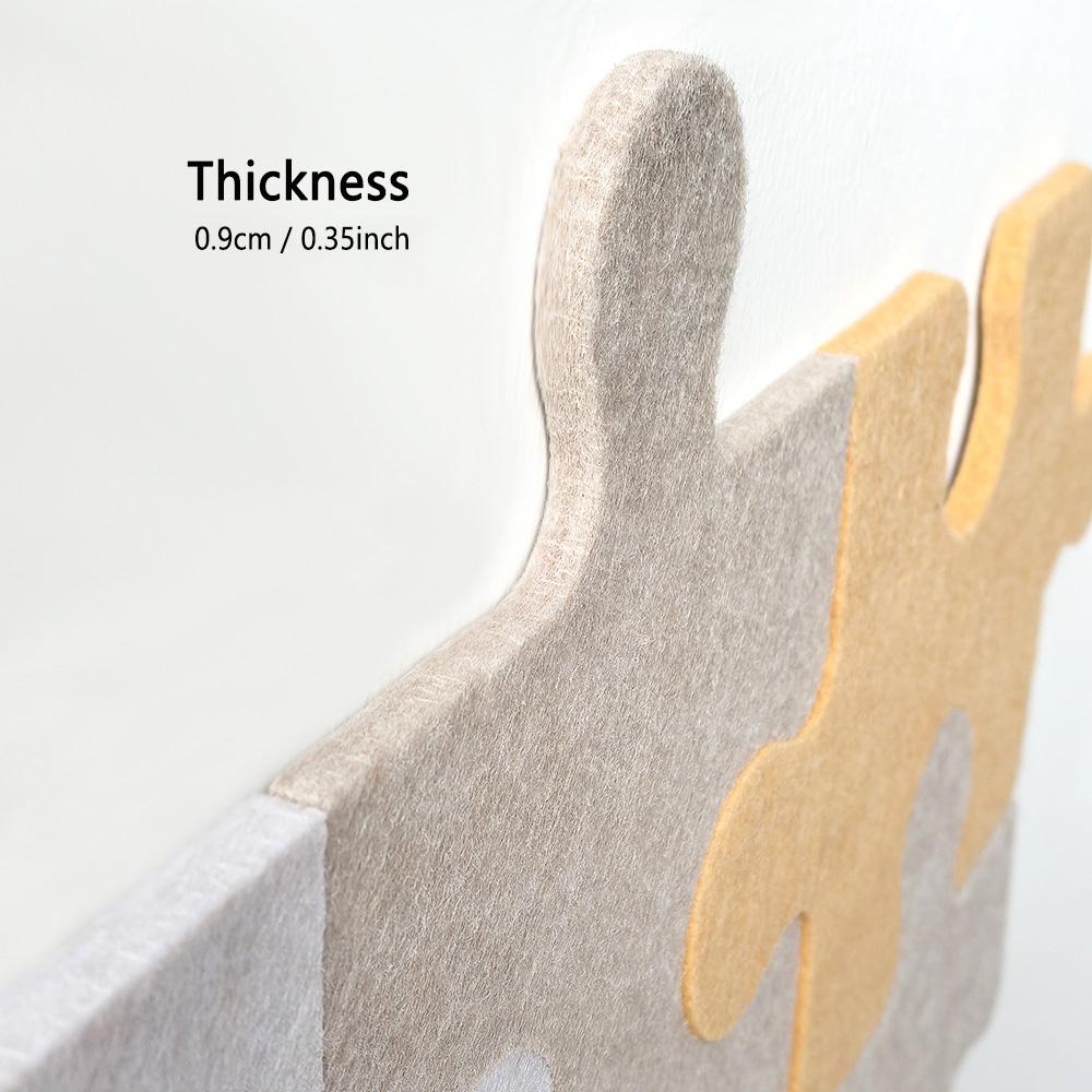 Thick Felt Wall Sticker Panel Versatile Puzzle Photo Message Note Display Board Home Decor Selfadhesive Collapsible Fabric Frame
