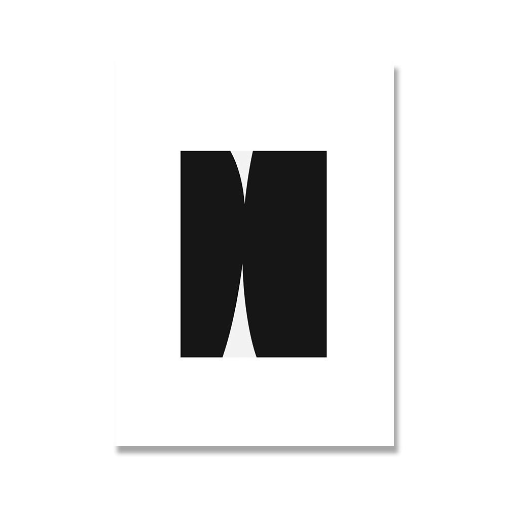 

Современная мода ретро черный блок абстрактный холст печать живопись постер настенная картина искусство гостиная интерьер украшение дома 21x30cm No Framed