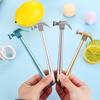 1Pc Cartoon Hammer Pen Stationery Learning School Office Stationery Gift Graffiti Writing Tool Metal Signature Pen for Daily/Office Use & Cute Gift