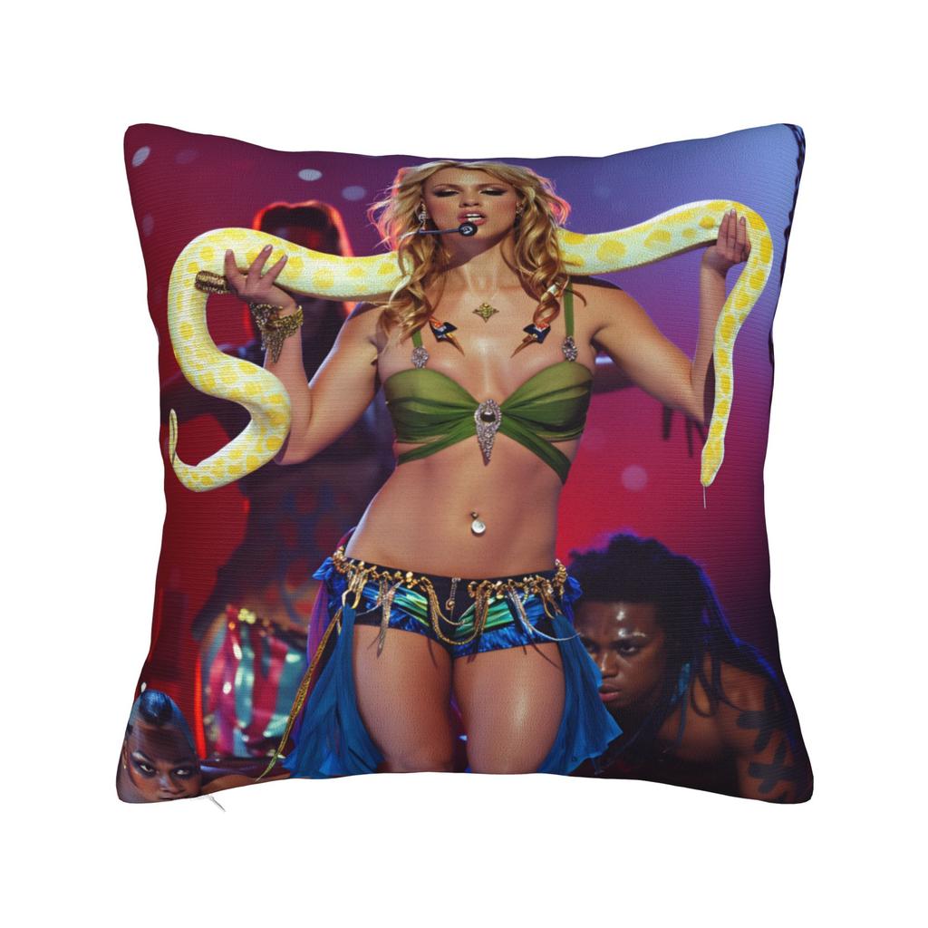 Pillow Case Star D-De Britneys-Spears Singer Square Pillow Cover For Sofa Bedroom Home Decor Funny Pillowcases