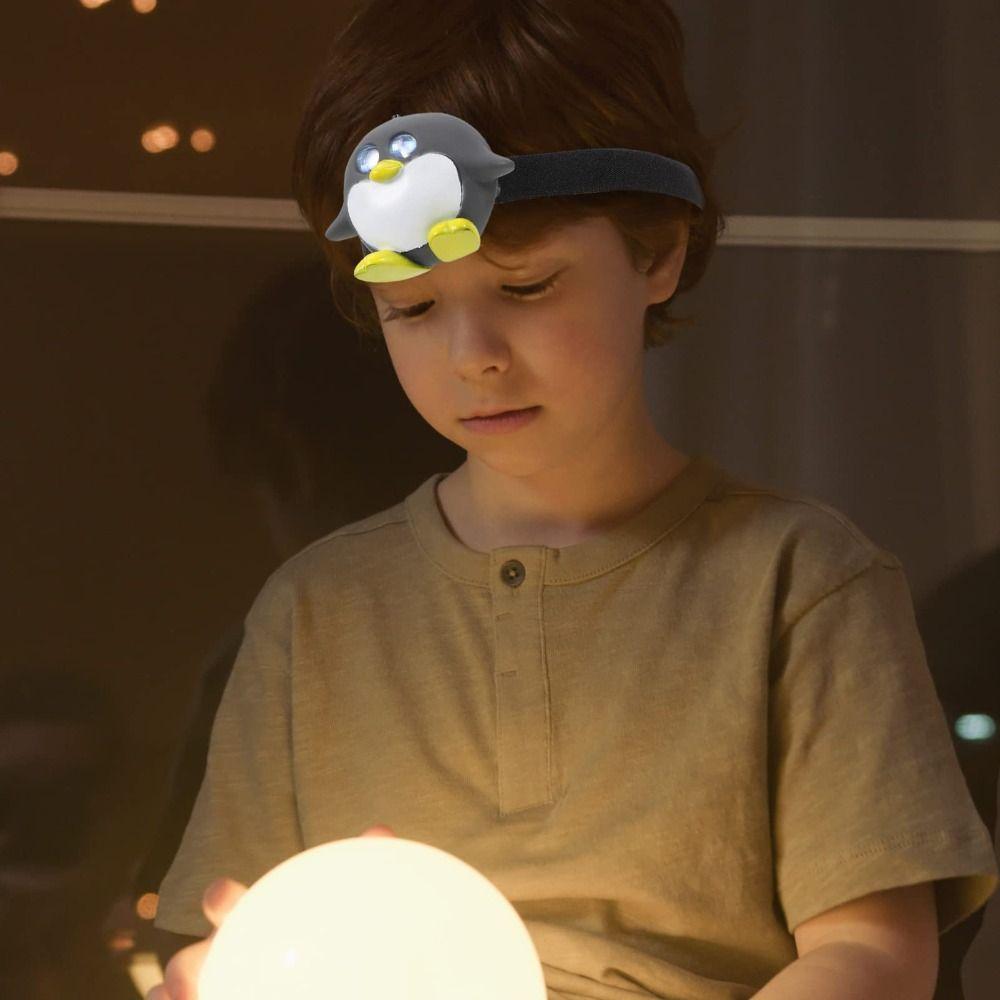 Cartoon Animal Headlamp Toy Cute LED Flashlight Kids Gift Headband Light  Outdoor