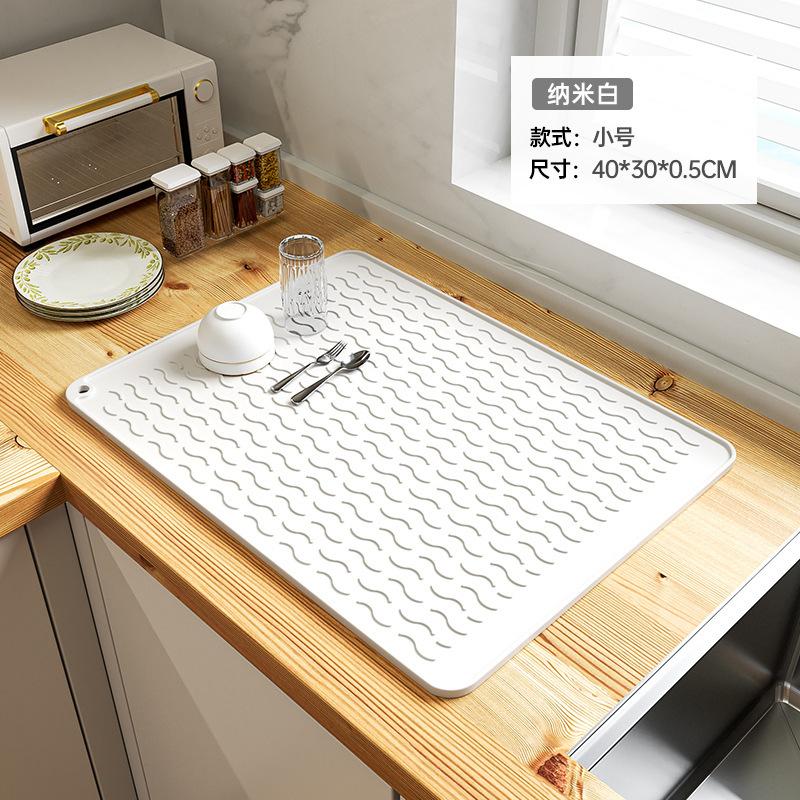 Heat Insulation Pad, Drain Mat, Kitchen Protection, Silicone Pad, Countertop Pad, Cutting Board, Anti-skid Pad, High Temperature Resistant