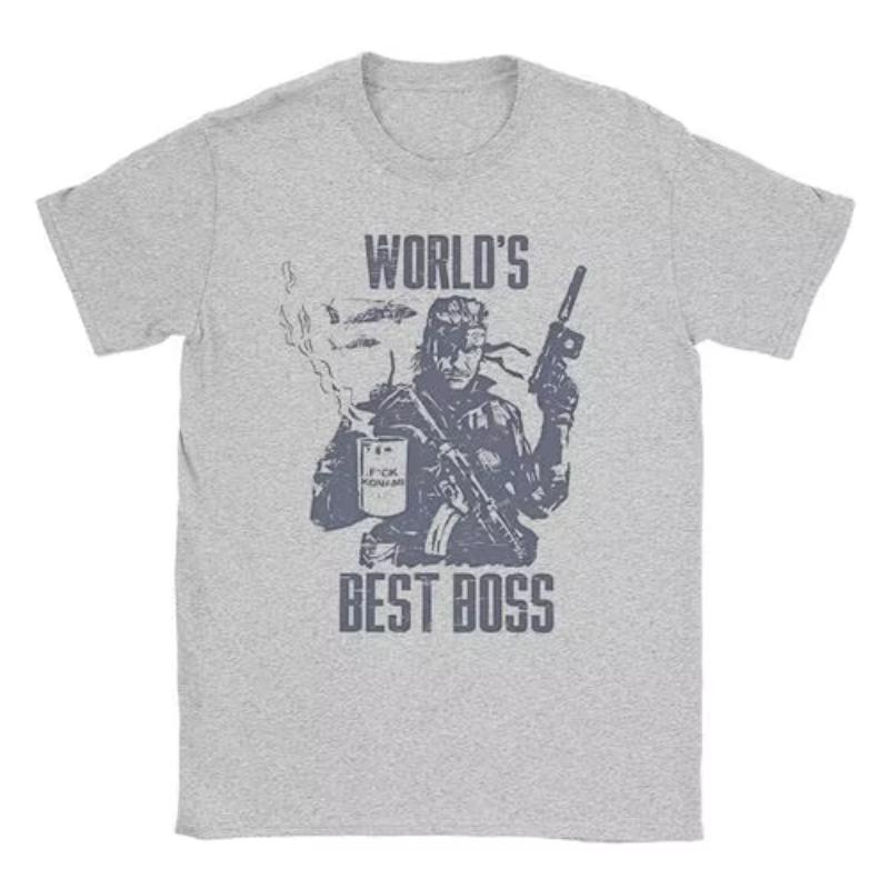 2025 Men's Women's MGS1 Solid Snake Game T-Shirt Metal Gear Cotton Top Funny Short Sleeve O-Neck T-Shirt Classic T-Shirt