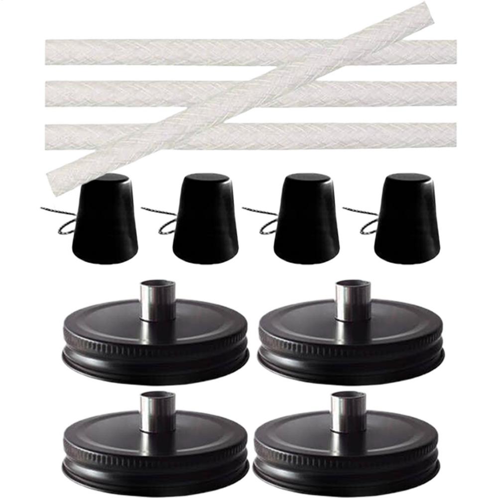 Lámpara de Mesa Citronela Fibra de Vidrio Mechas Decorativa Exterior Larga Duración Acero Inoxidable Tapa Decoración Jardín Para Adultos