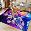 K-pop Anime Character Chair Mat: Colorful Decor for Home Office, Living Room, Bedroom - Perfect Gift with Vibrant Prints.1229a