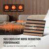 Wood Slat Acoustic Panels 7.9 X 94.5 Inch for Modern Wall Decor Walnut