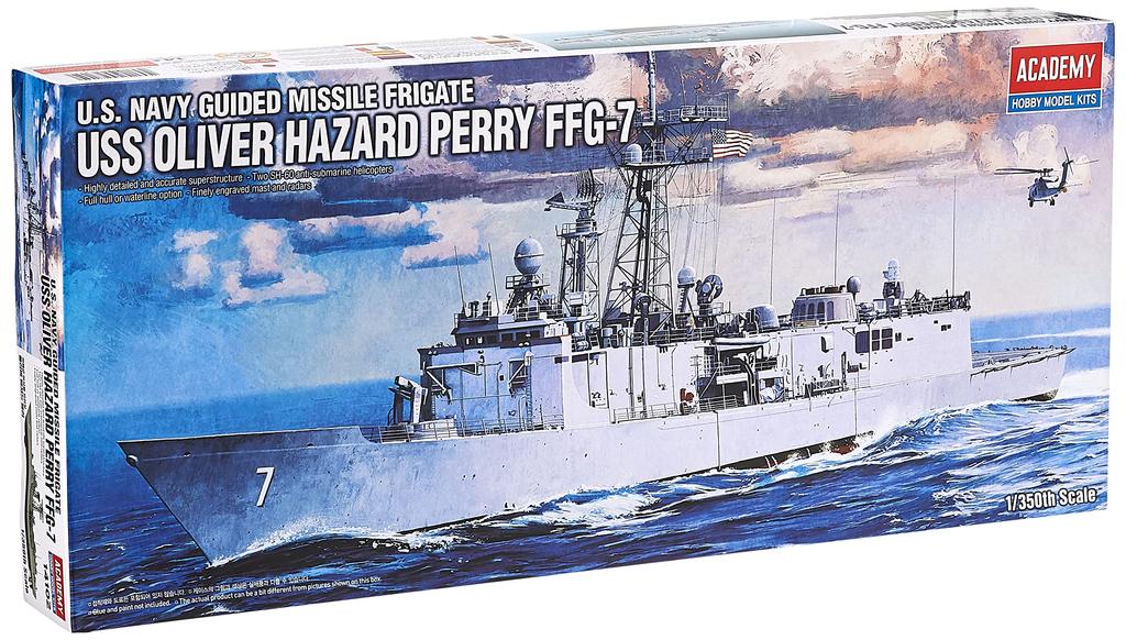 Academy 1/350 Oliver Hazard Perry FFG-7 AM14102 Plastic Model