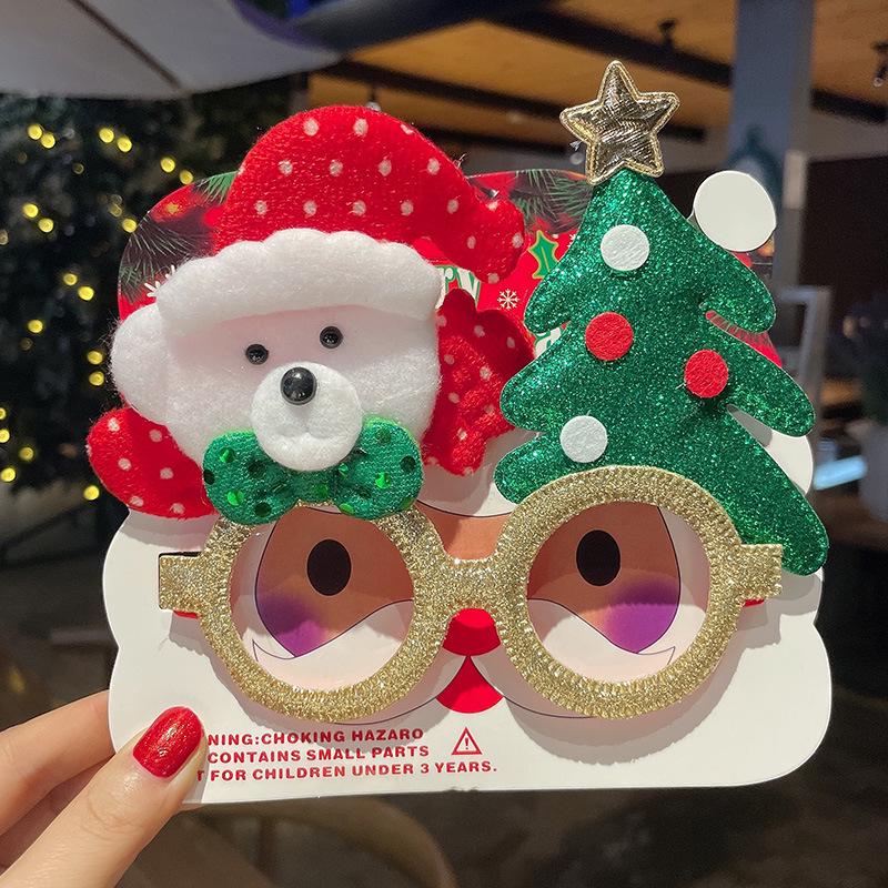 Women's Reindeer Christmas Party Glasses: Funny Disco Gift & Hair Accessories for Couples, Kids, Students