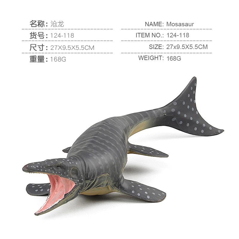 Jurassic Dinosaur Model Toy, Simulated Animal Model Sea King Mosasaurus Solid Static Ornament Doll Collection