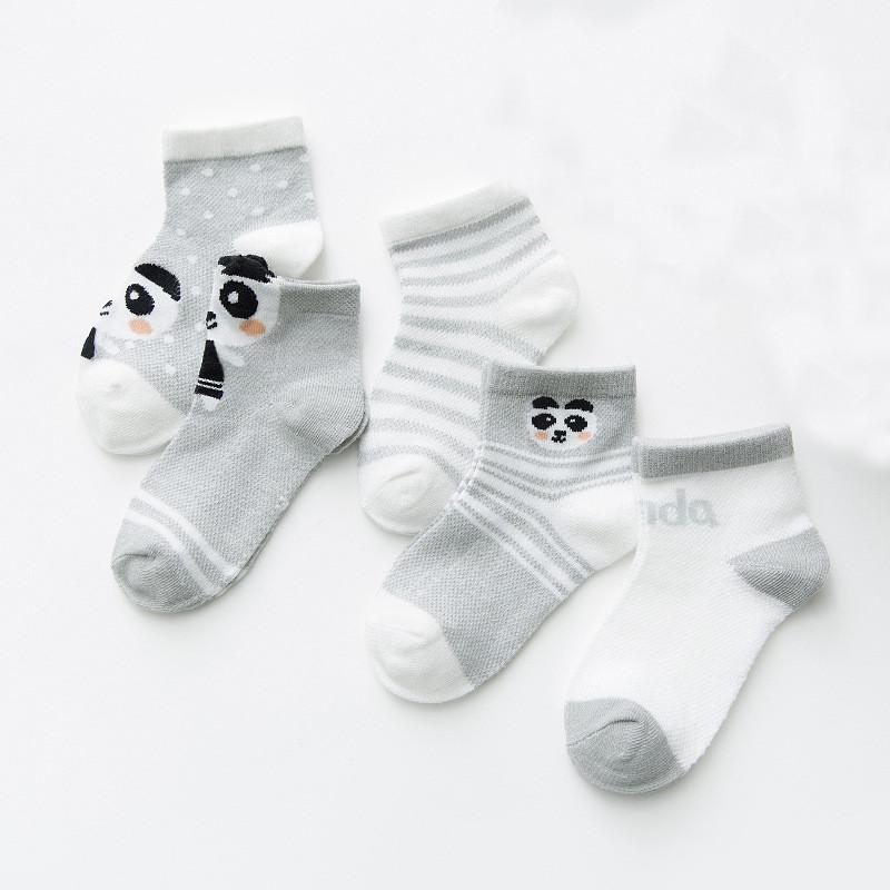 5Pairs/lot Newborn Baby Socks Summer Thin Baby Socks for Girls Boys Cotton Infant Toddler Socks Baby Clothes Accessories 0-24M