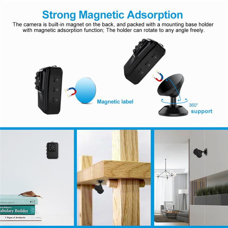 Buy HD 1080P Night Vision Micro Camera Smart Home Security IR Mini ...