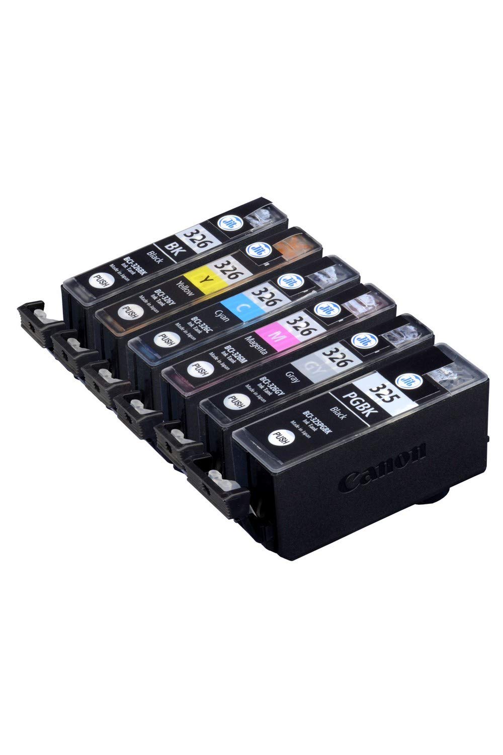 

JIT Compatible with Canon Recycled Ink Made in Japan BCI-326+325/6MP Printers, 6-Color Set, (JIT-NC3253266P)