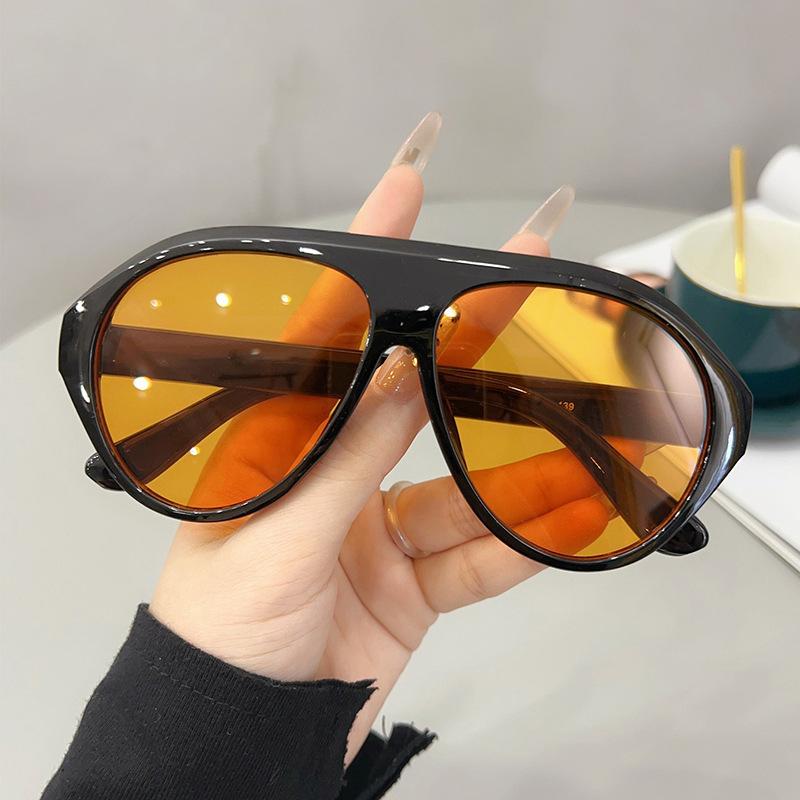 

JYL TS Hong Kong Style Sunglasses Women UV Protection Round Face 97193 A-8632 ярко-красный