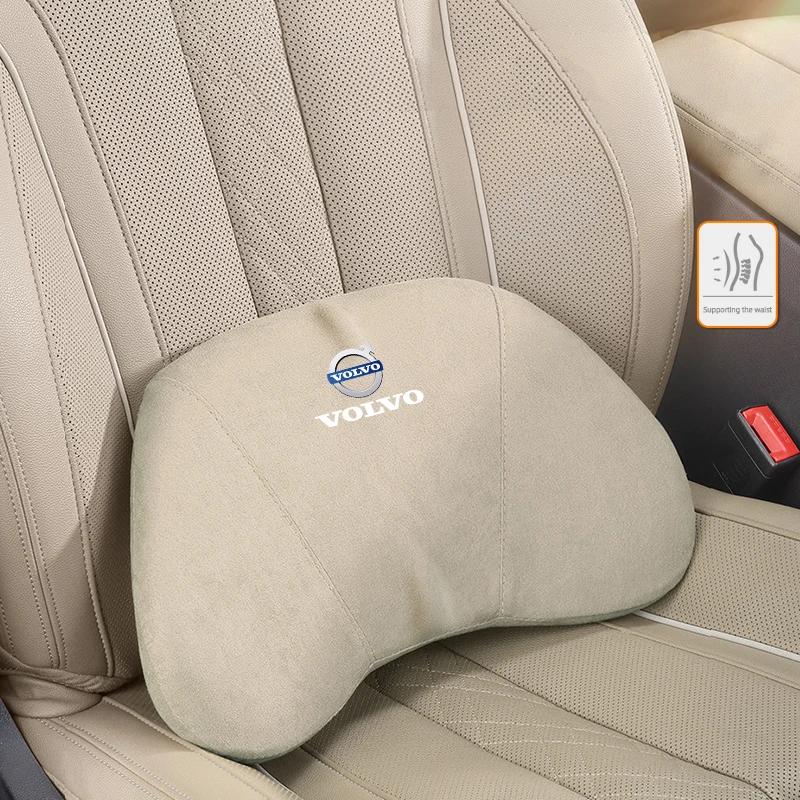 2026 Hot For Volvo Steering Covers Car Neck Pillow Waist Support Auto Seat Headrest For Volvo Xc60 Xc90 V40 V60 S60 XC40 V50 V90