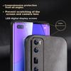 Huawei Nova 7 Pro Phone Case, Nova 7 Pro Protective Cover, Shockproof Lens Full Protection Soft Case, Simple Luxury Outer, WoAnd Leather Case, Black
