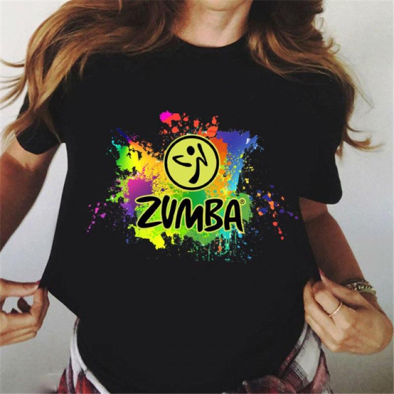 

Женская футболка с коротким рукавом с принтом Zumba 25 S белый
