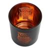 Glass Votive Candle Holder Night Owl Durable Odorless Black Glass Romantic Tealight Candle Holder