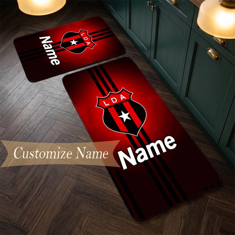 Club Sport La Alajuelense (1) Customize Name Flannel Kitchen Mat Soft Non-Slip Kitchen Floor Runner Rug for Home Kitchen Decor