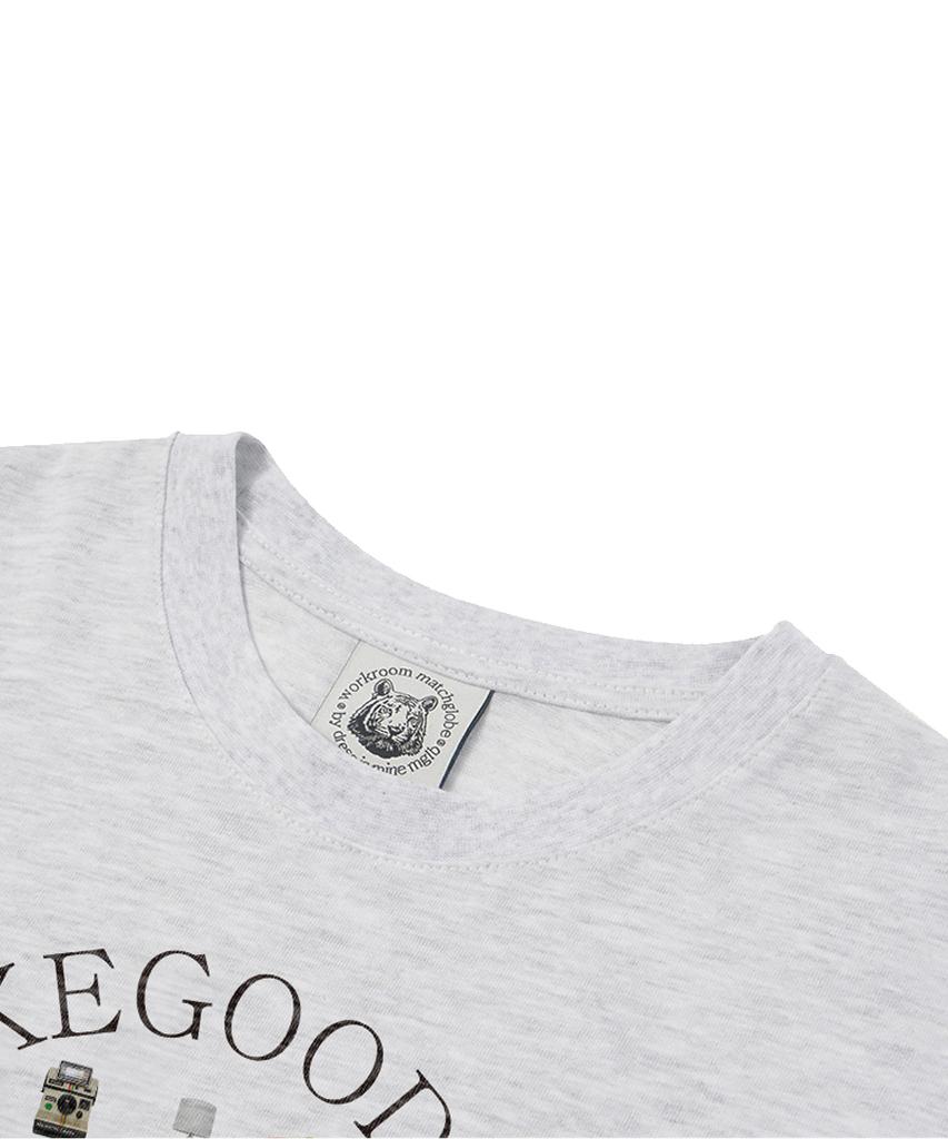 MATCHGLOBE Daily Favorite Oversized Tee (Light Gray)