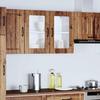 Kitchen Wall Cabinet With Doors, Lucca, Old Wood