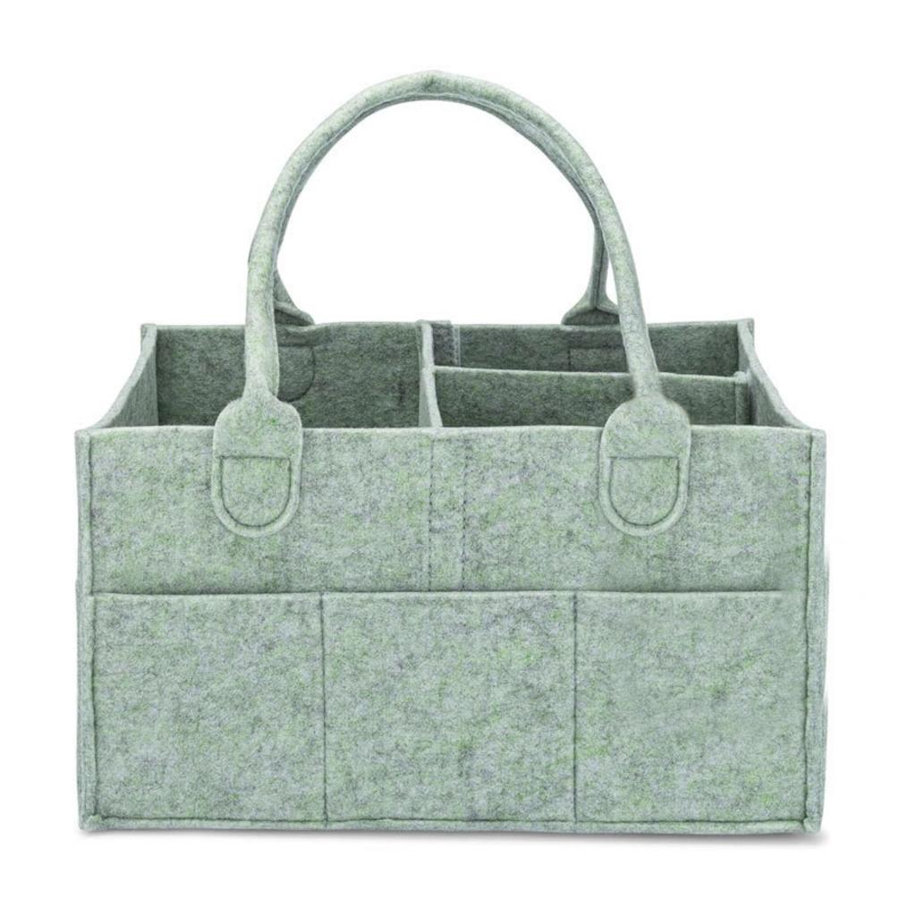 Organizer per Pannolini Grigio Grande, Portatile per Viaggi in Auto