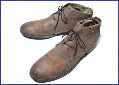 Dziedzictwo Niemieckie / Skórzane buty Chukka LLOYD szyte metodą Goodyear Welted Brązowe /28.0cm/(UŻYWANY)