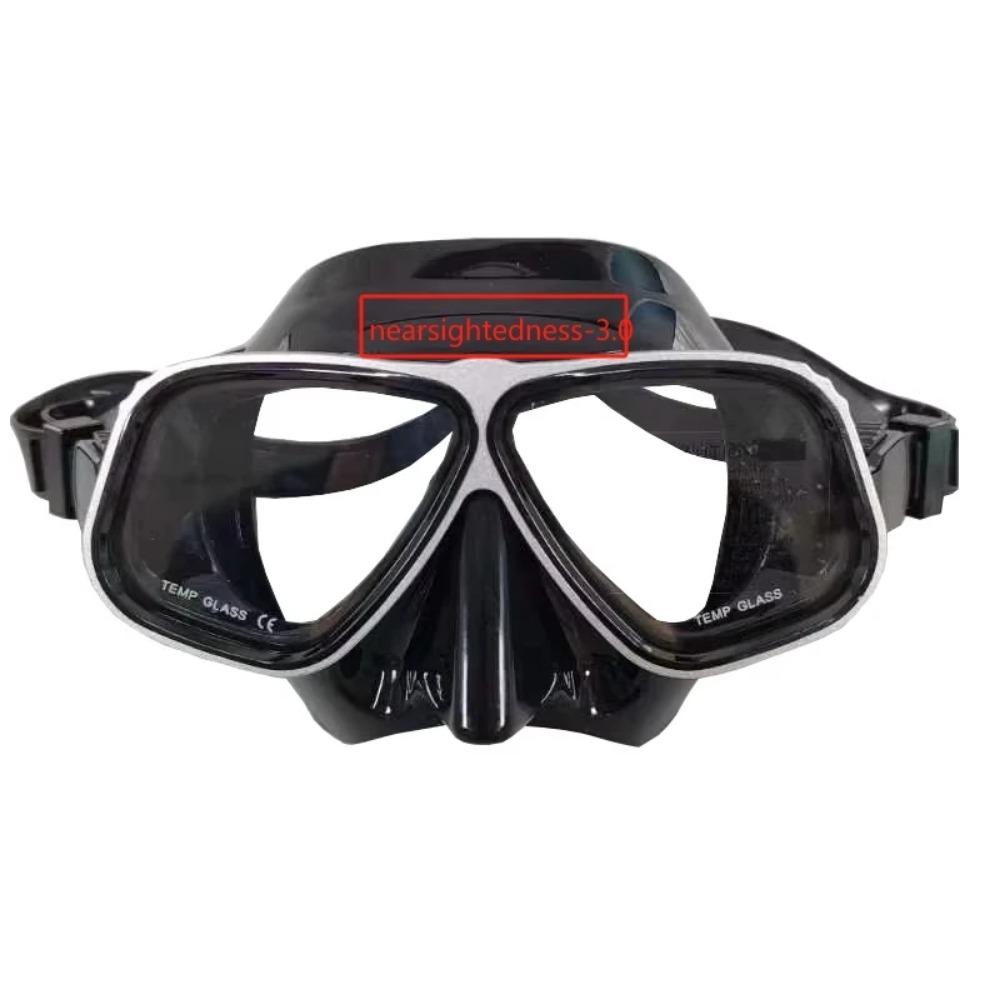 Mască de snorkeling, ochelari de scufundări miopi optici, adulți, pot fi echipați cu mască de scufundări miopi