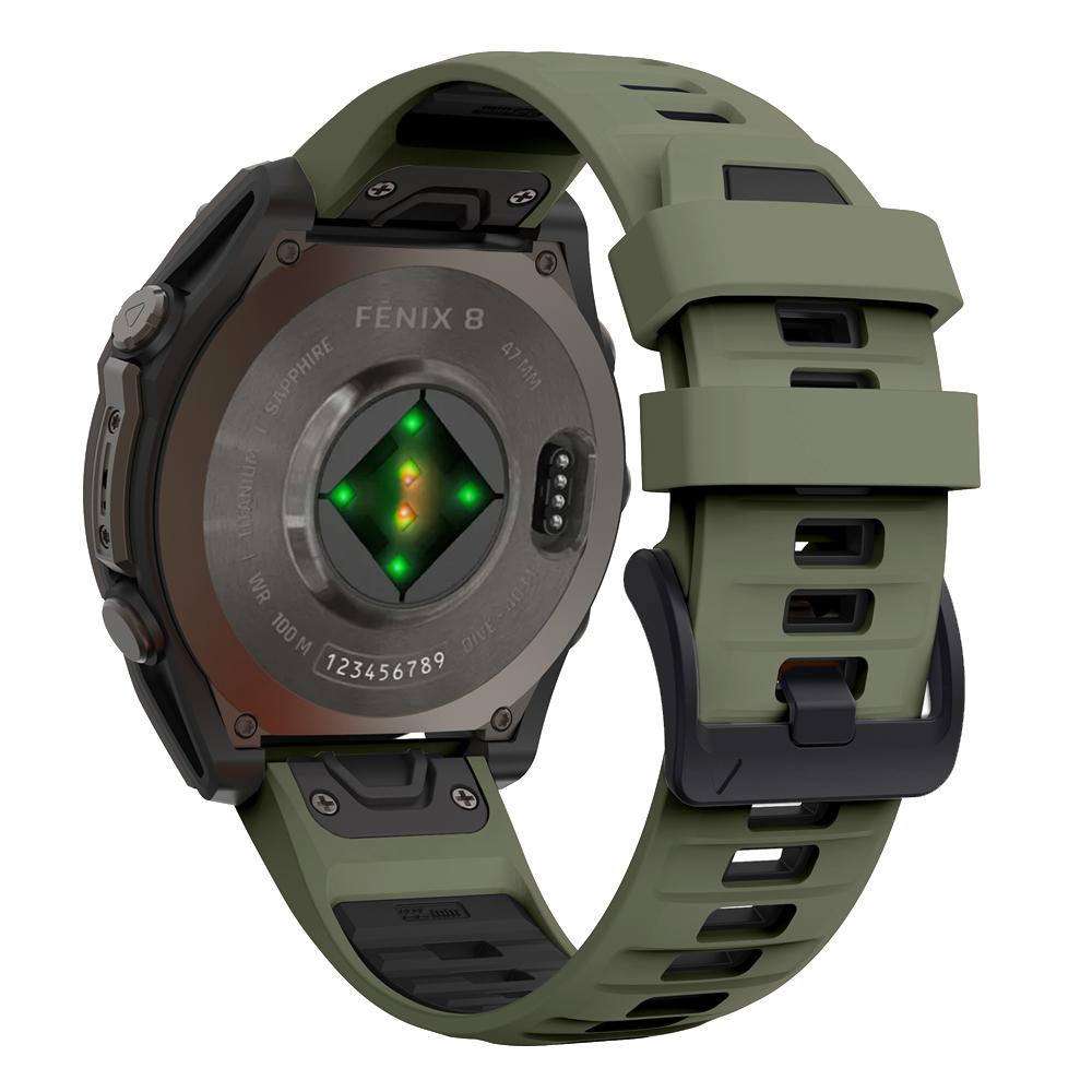 

22/26mm QuickFit Silicone Strap For Garmin Fenix 8 51MM E 47MM 7X 7 6X 6 5X 5 Plus Epix Pro Gen 2 Instinct 2 2X Enduro 3 2 Bands QuickFit 22mm