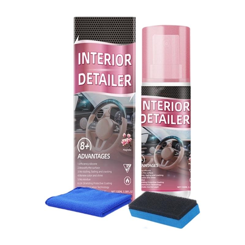 

60ml Foam Cleaner For Car Interior Conditioner Delay Oxidation Seat Leather Liquid Restore Detailing Cleaner 1