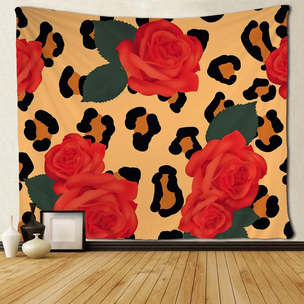 Tapestry Wild Brown Animals Leopard Print Wild Animals Living for Room Bedroom Dormitory Wall Hanging Tapestry Art Decorations