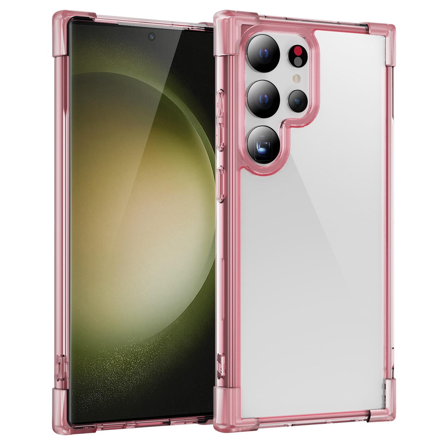 

For Samsung Galaxy S24 Ultra Case Reinforced Corners TPU + Acrylic Clear Phone Back Cover A