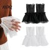 Fake Sleeves for Women Lace Sleeve Cuffs Elastic Wrist Detachable False Romantic Cuffs Elegant Clothing Accessory Wedding Cosplay Halloween